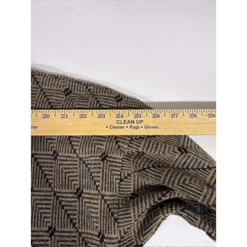 Vintage Cambridge Classics Sweater Mens Size Large Geometric Grandpacore Wool